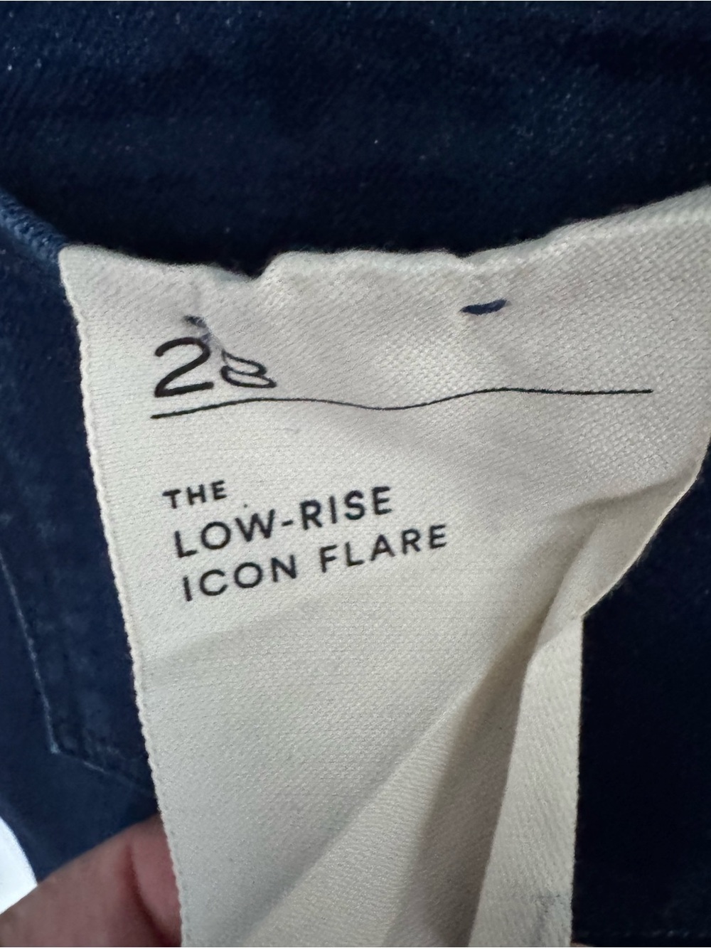 NEW Pilcro The Icon Low Rise Flare
Jeans in Dark Blue~ Size 28 - Picture 6 of 9